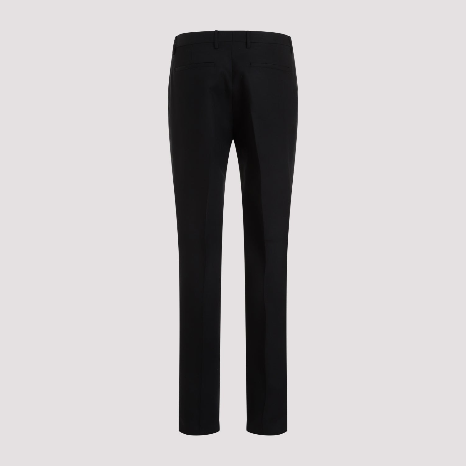 Evening Trousers Black Wool Mohair Pant
