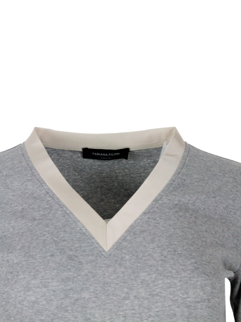 Fabiana Filippi T-Shirts And Polos Grey 94co 6ea