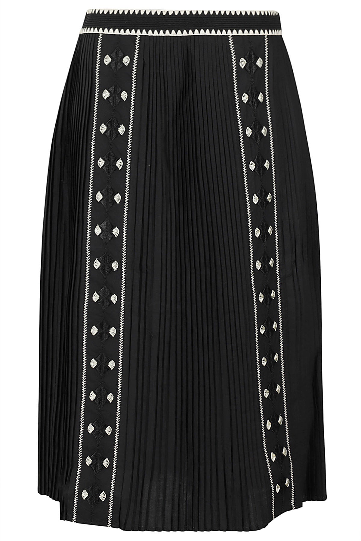 Sabina Skirt Black Cotton Gonna