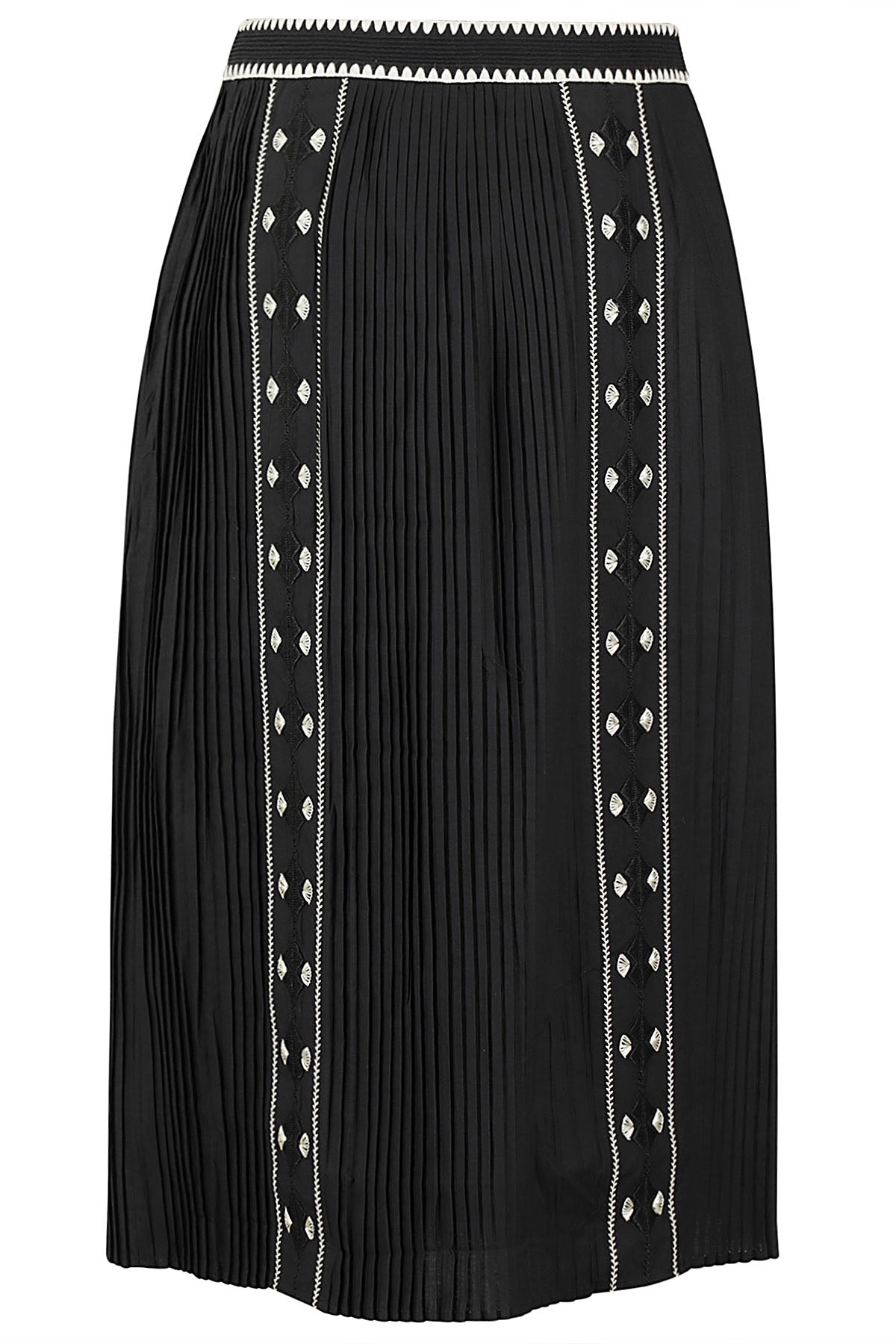 Sabina Skirt Black Cotton Gonna
