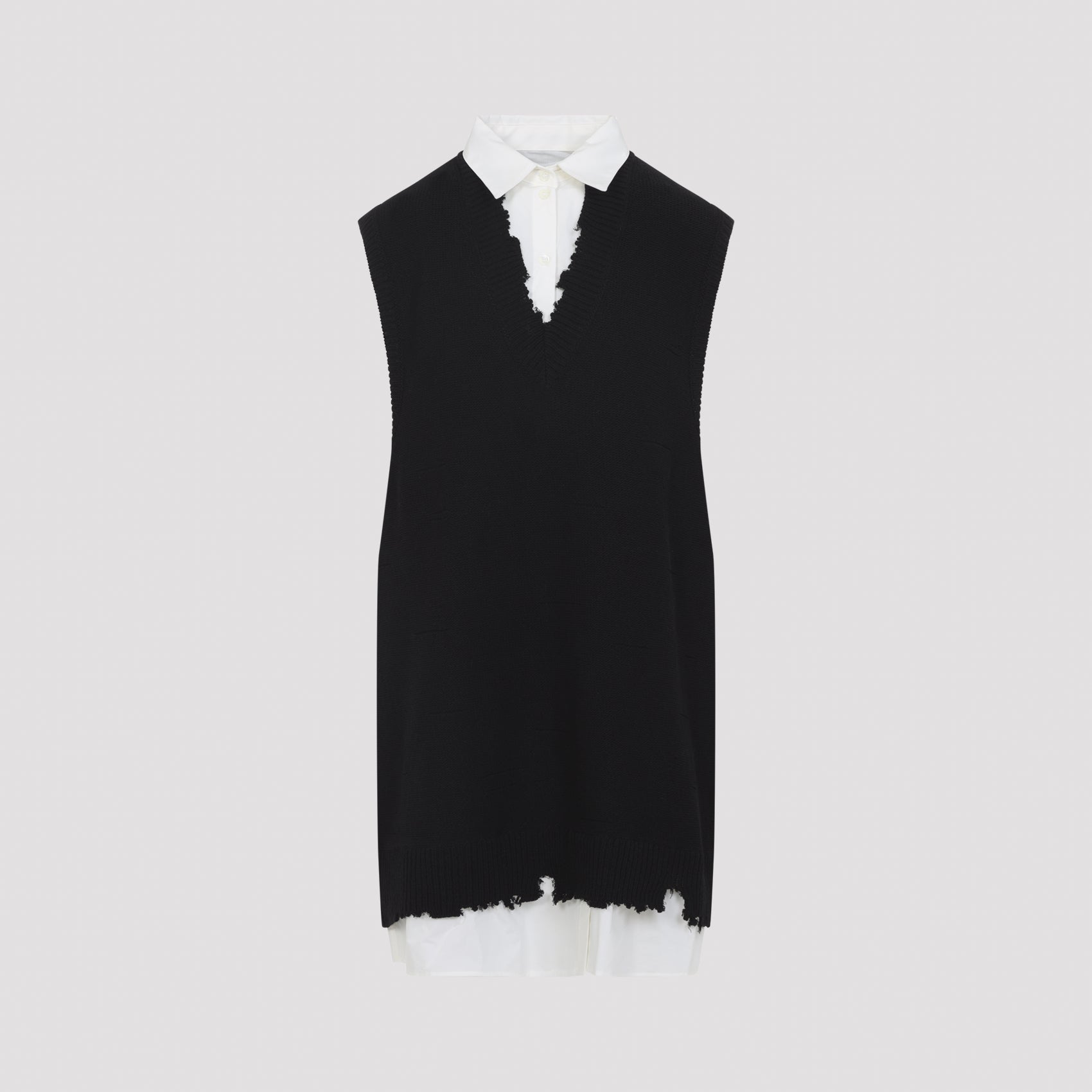 Cotton Mini Dress Black