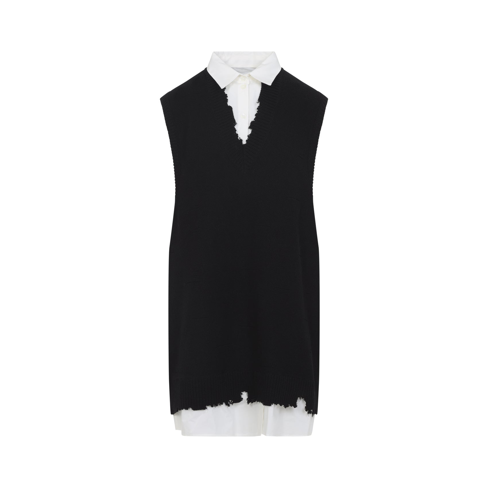 Cotton Mini Dress Black