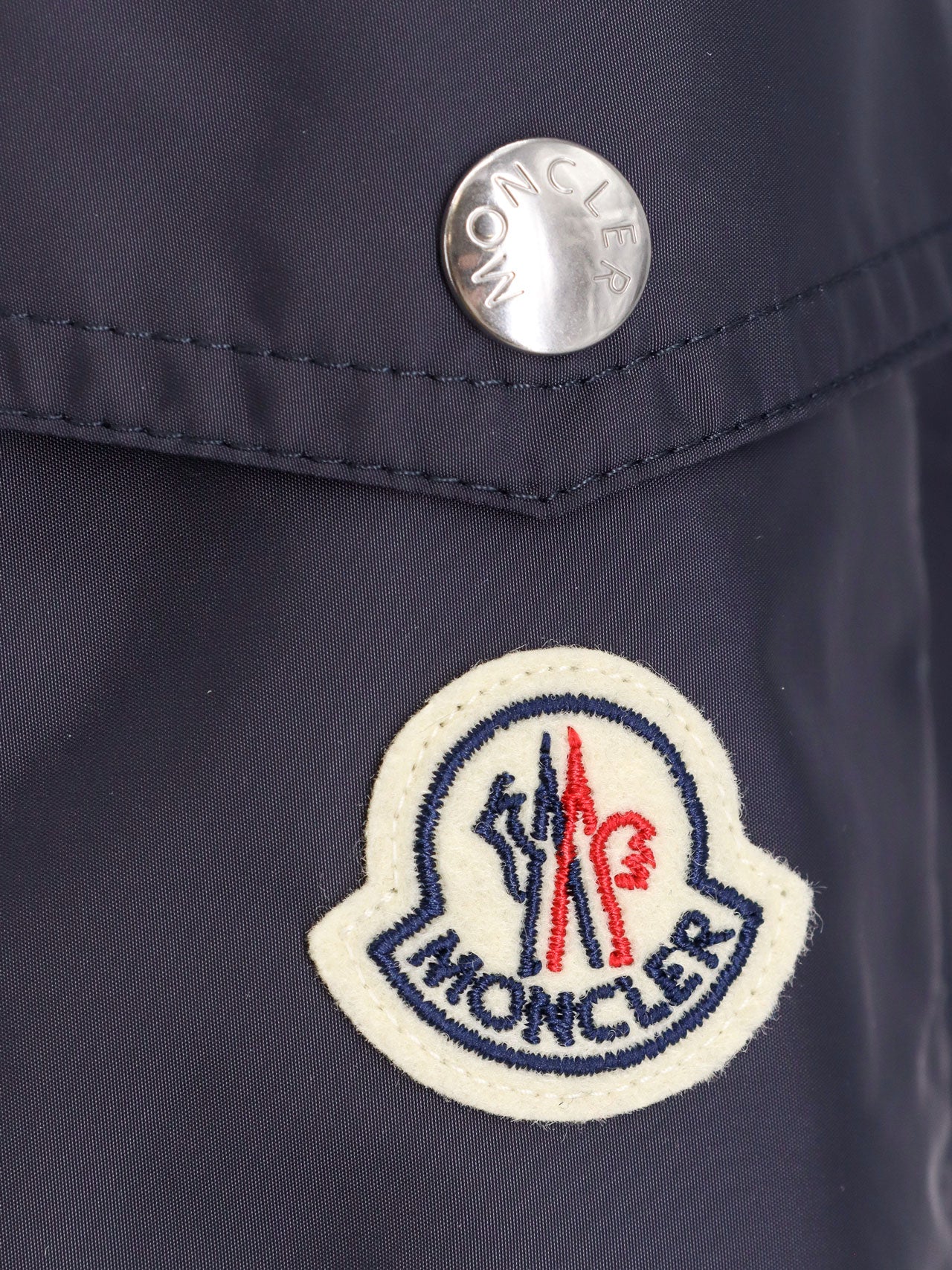 Moncler Jackets Blue Poliestere