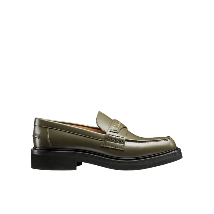 Leather Loafers Green Calf