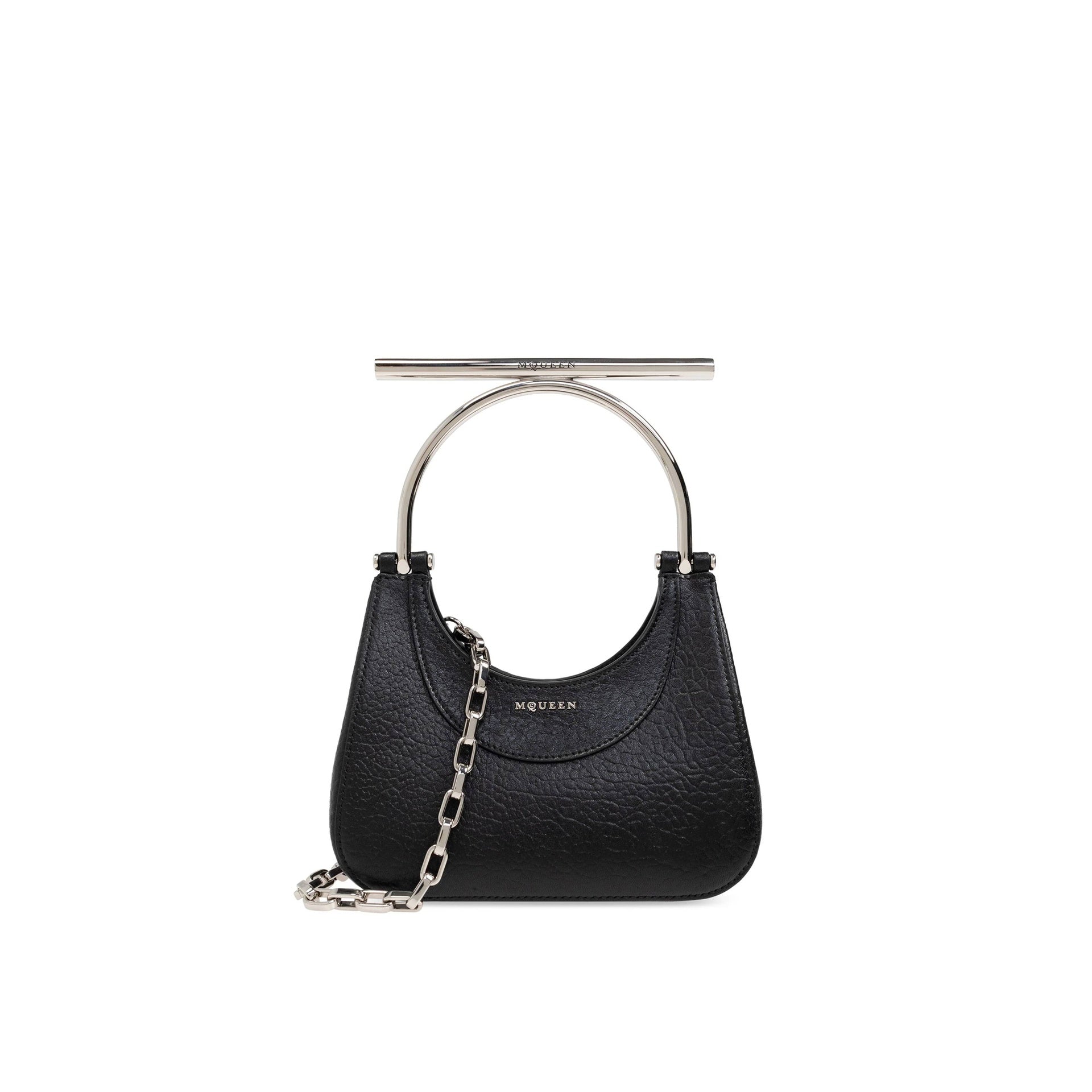 Mini T-Bar Bag Black Lamb Leather