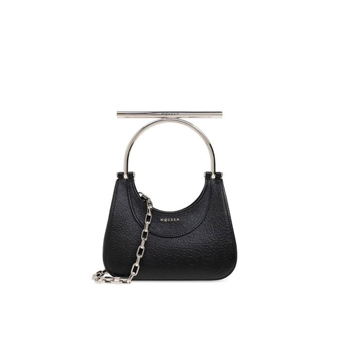 Mini T-Bar Bag Black Lamb Leather