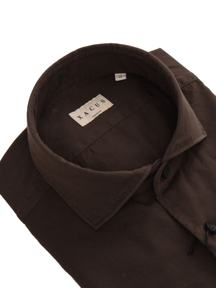 Shirt 742ml Brown Cotton
