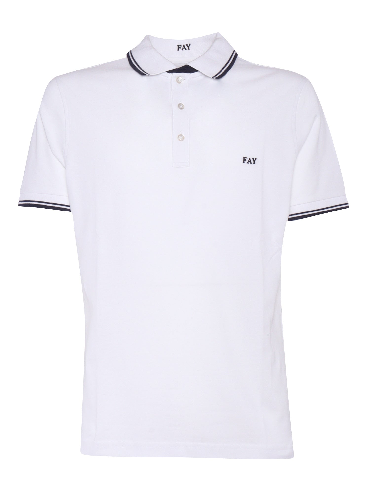 DB COLLAR PIQUET POLO White Cotton Elastane Shirt