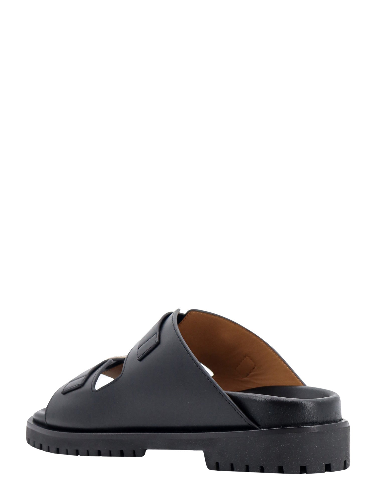 Off White Sandals Black Pelle