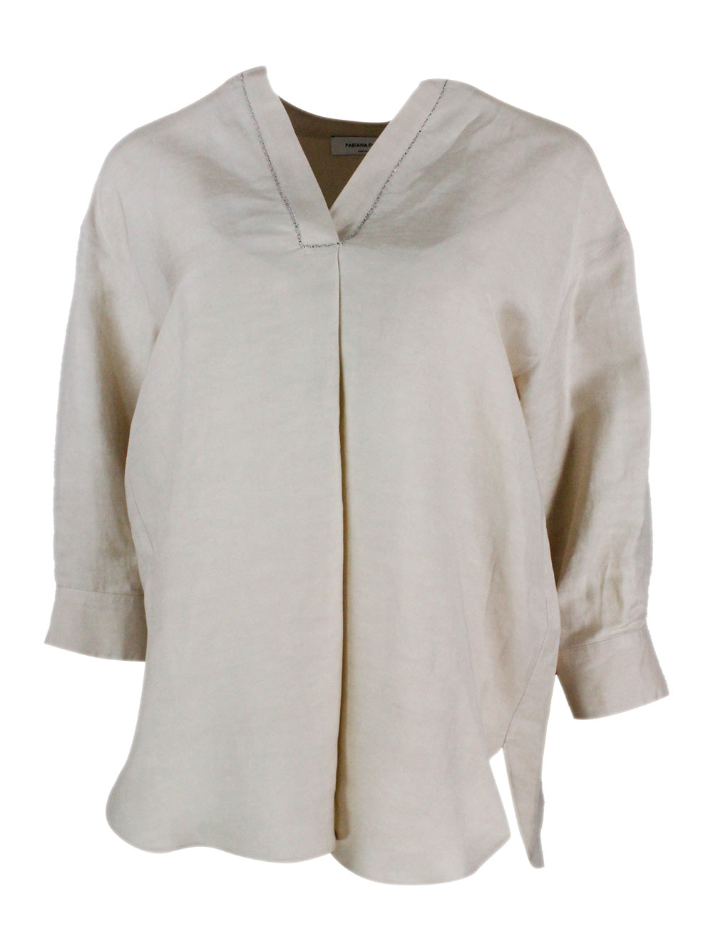 Fabiana Filippi Shirts Beige 50li 50vi