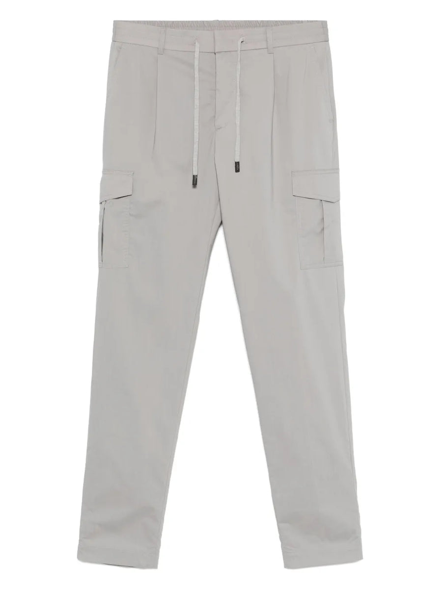 Peserico Outer: Cotton 55% trousers in grey