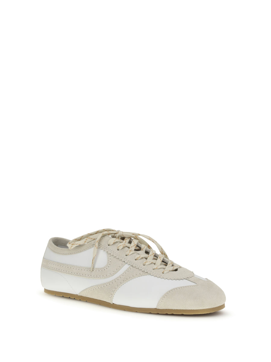 Sneakers Suede White Trainers