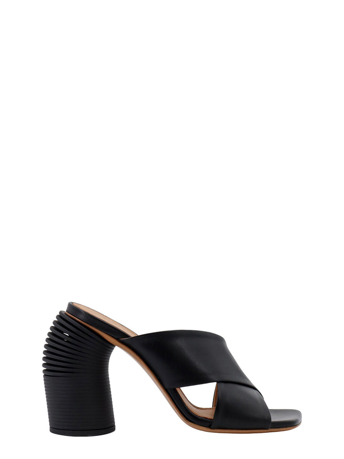 Off White Sandals Black Pelle