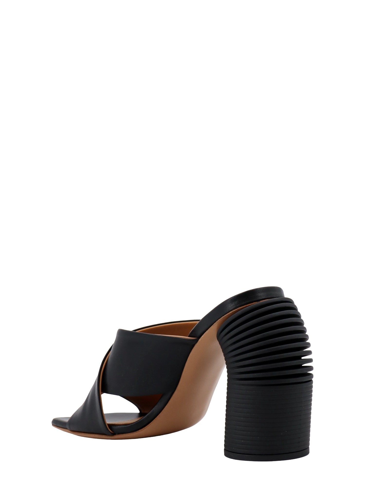 Off White Sandals Black Pelle