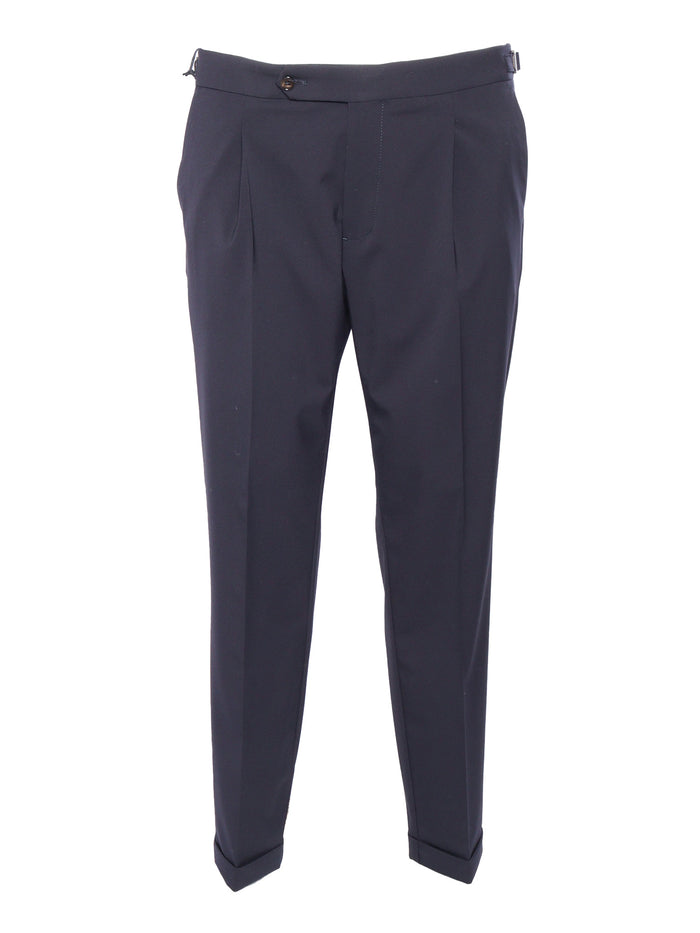 Elegant blue trousers Polyester Polyurethane Pant