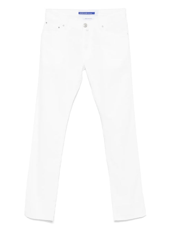 Jacob Cohen Outer: Cotton 68% trousers in white