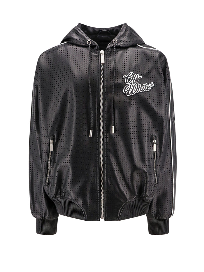 Off White Jackets Black Pelle