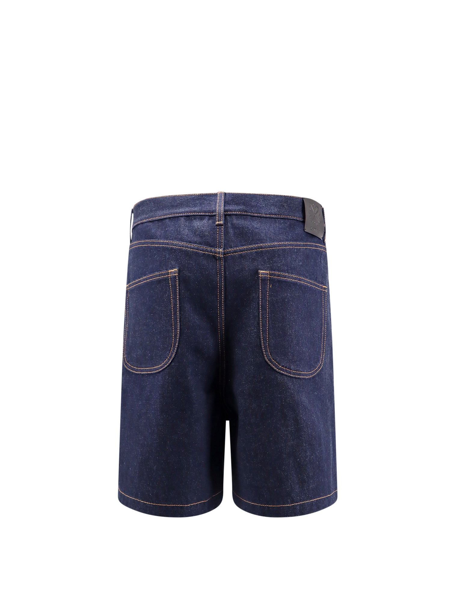 Off White Shorts Blue Cotone Sostenibile