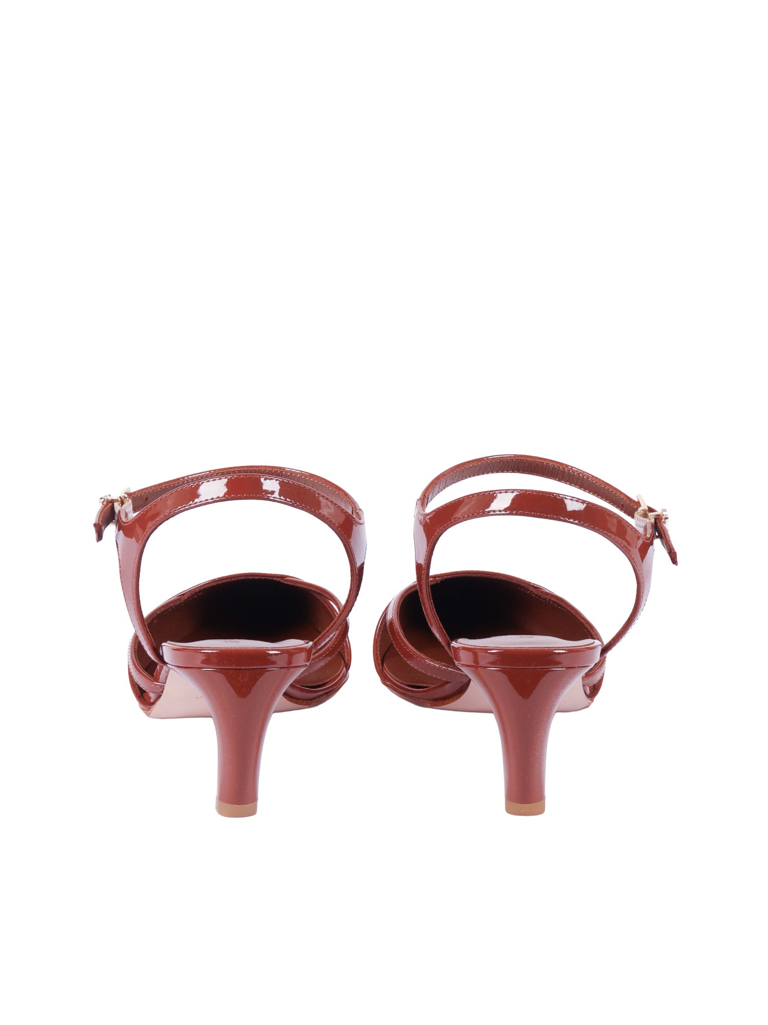 Slingback Erica6 Vernice Pumps Brown Pump