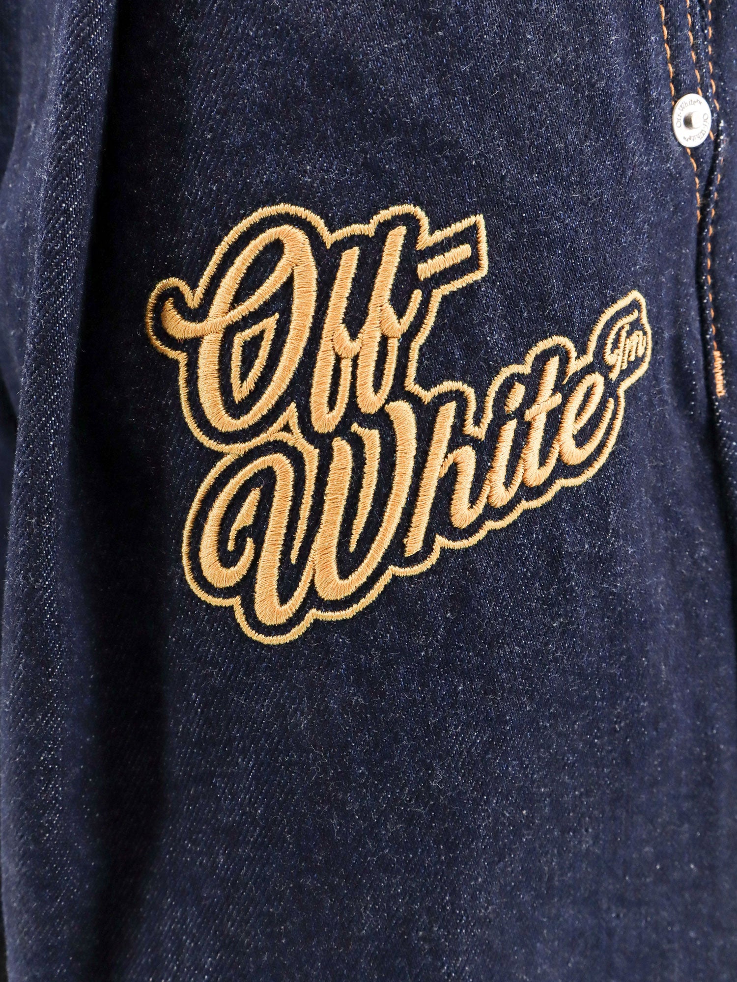 Off White Shorts Blue Cotone Sostenibile