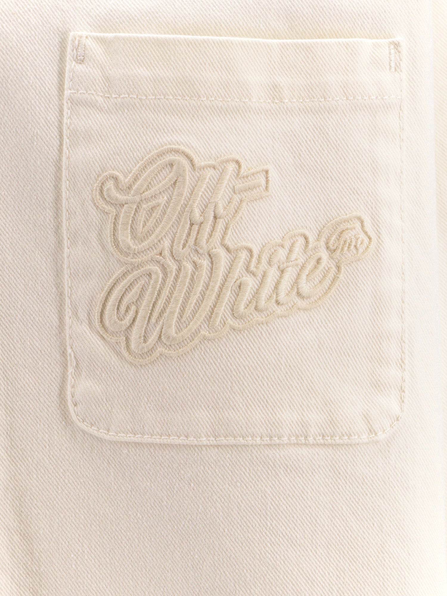 Off White Shirts Cotone Organico Elastan