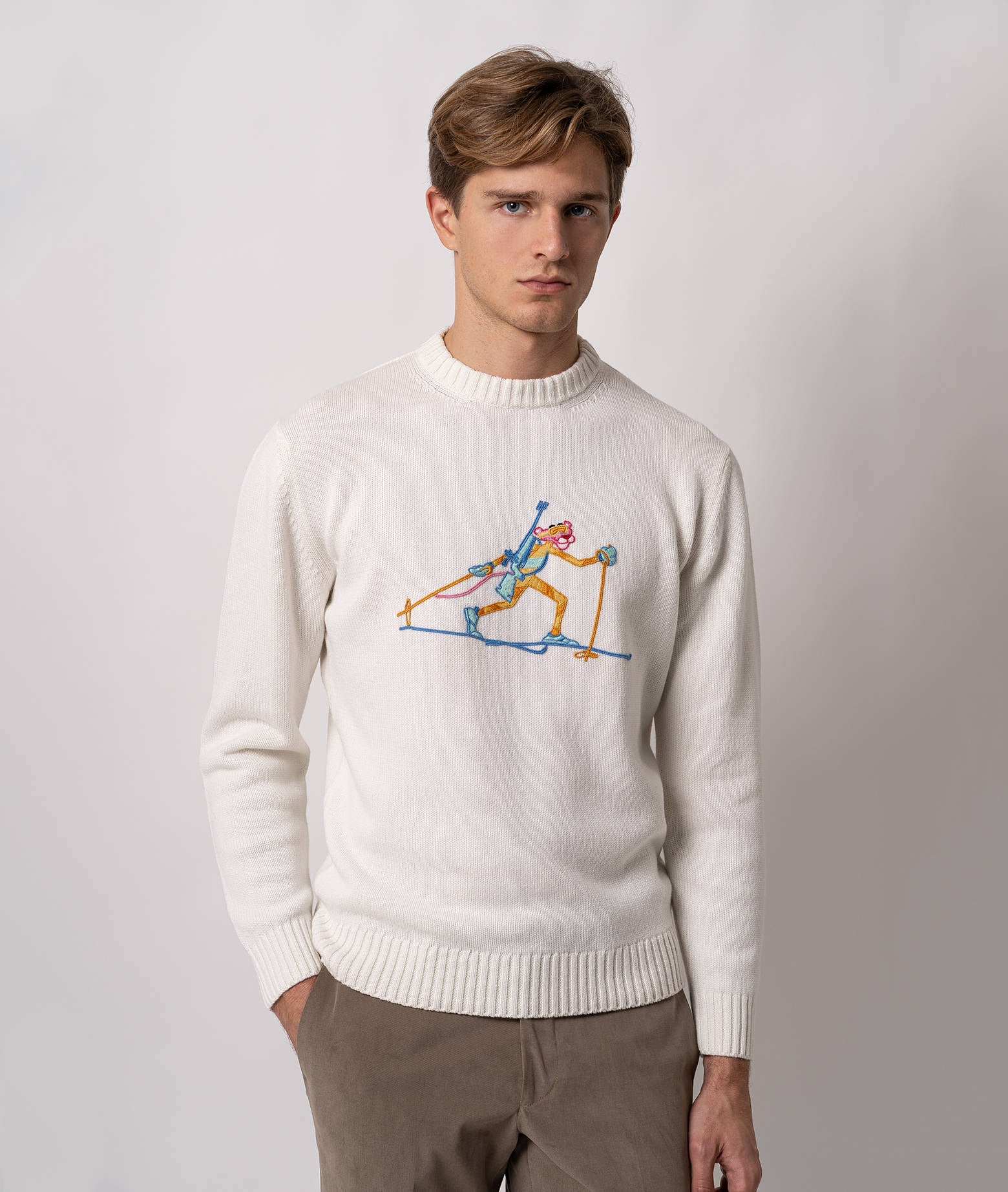 Sweater Pink Panther Ivory Da Definire
