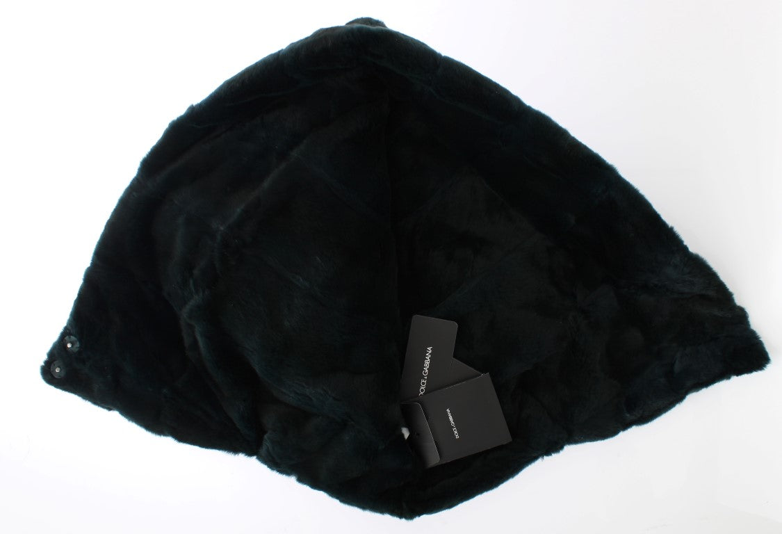 Dolce & Gabbana 100% Weasel Fur scarf in green — view 6