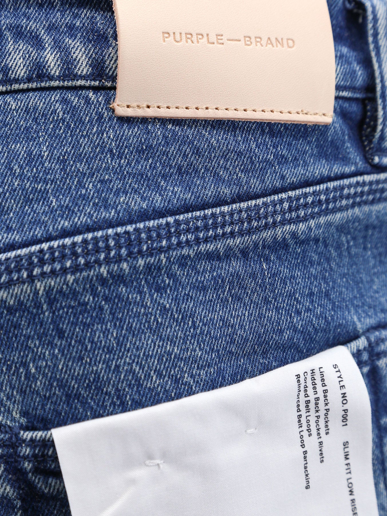 Purple Brand Jeans Blue Cotone Elastan