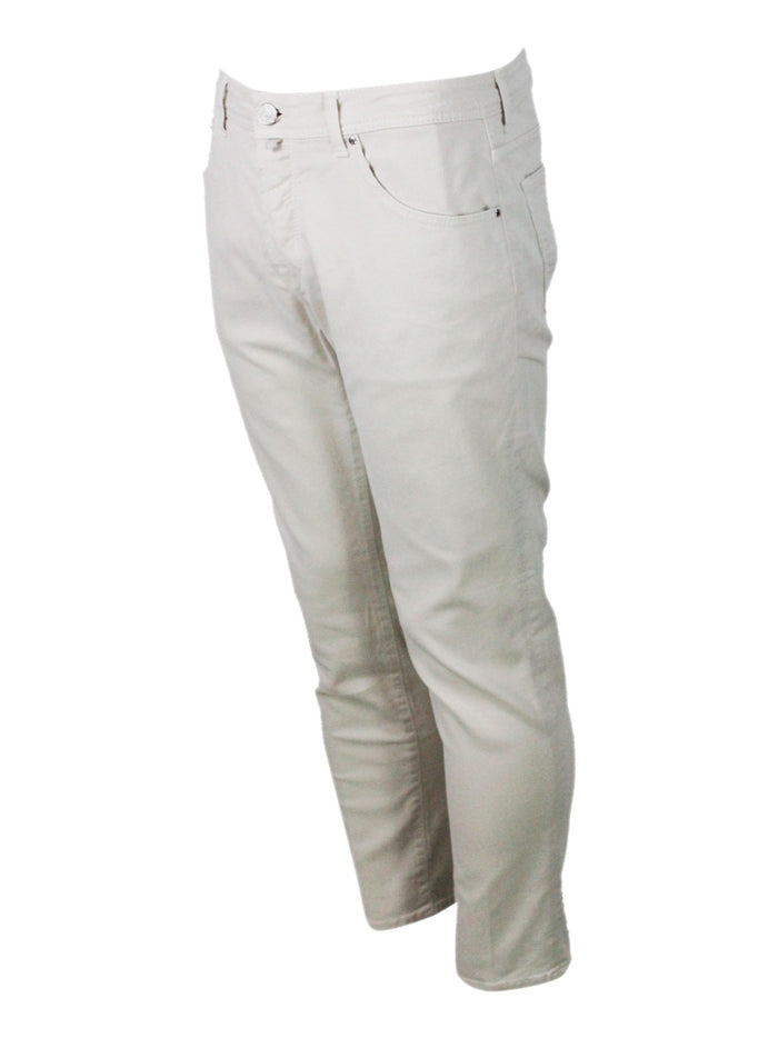 Jacob Cohen Trousers Cream 49ly 49co 2ea