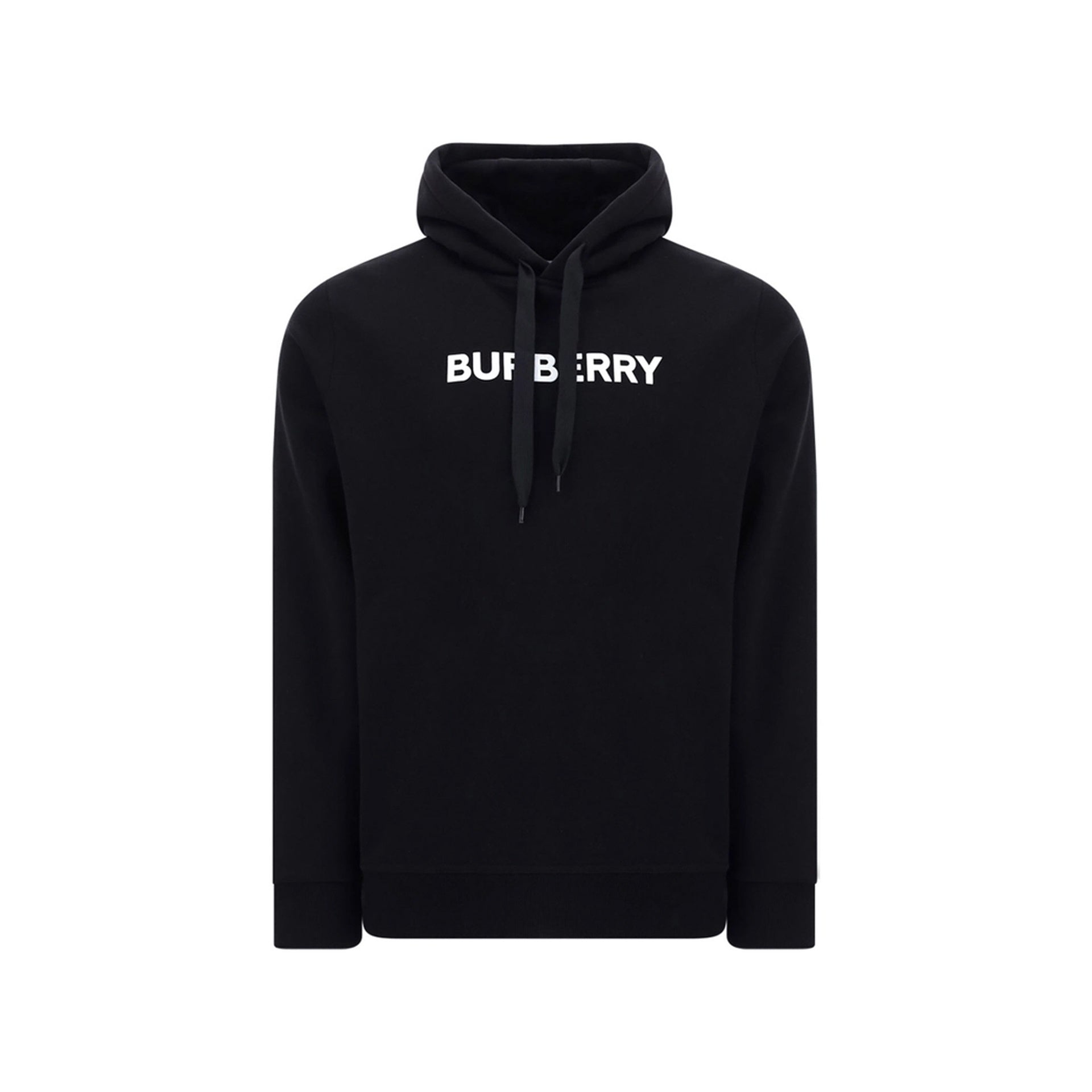 Ansdell Hooded Logo Sweatshirt Black Cotton