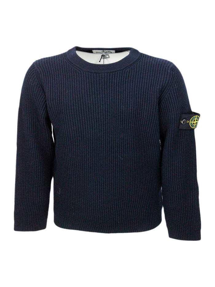 Stone Island Sweaters Blue 100wv