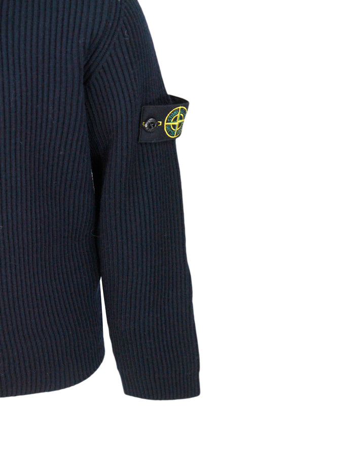 Stone Island Sweaters Blue 100wv