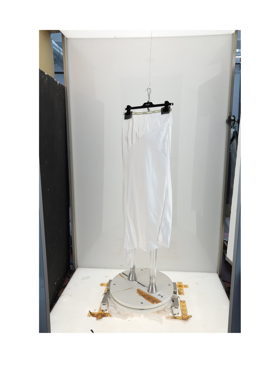 Viscose Skirt Optic White