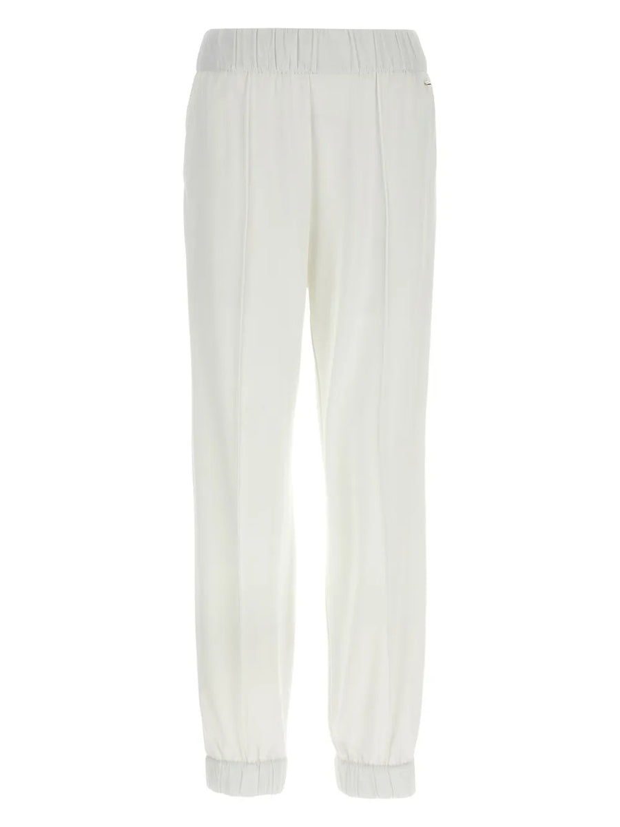 Herno Viscose 72% track pants in white