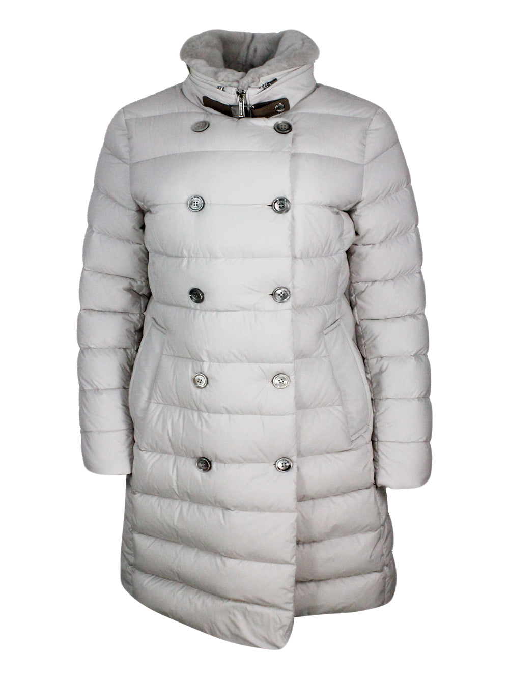 Moorer Coats White 100ny