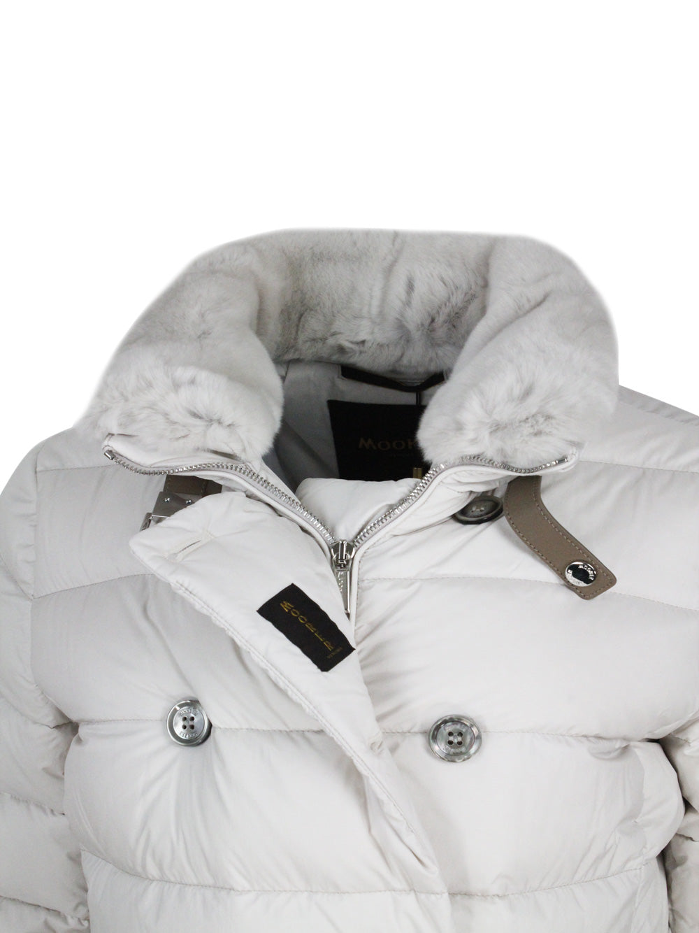 Moorer Coats White 100ny
