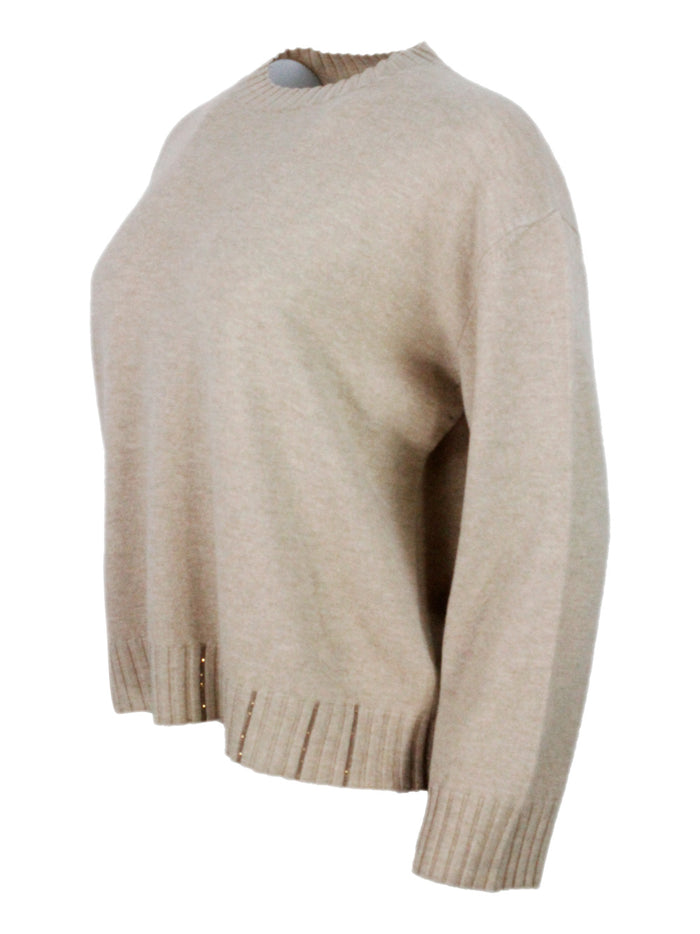 Fabiana Filippi Sweaters Beige 75wv 15se 10ws