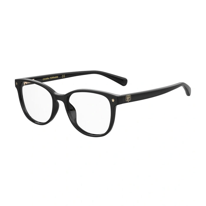 Chiara Ferragni Cf 1027 Black Acetato Eyeglass Frames