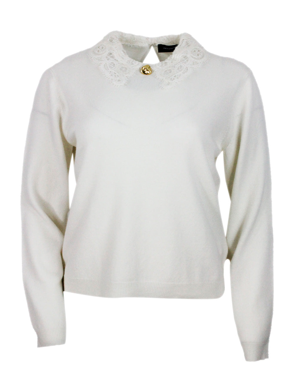 Fabiana Filippi Sweaters White 75wv 15se 10ws