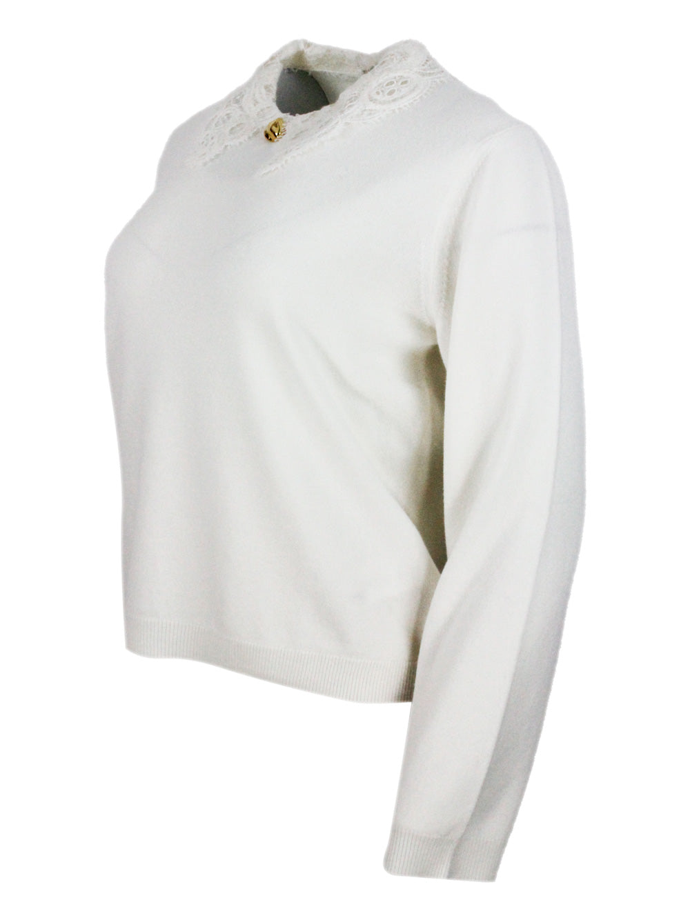 Fabiana Filippi Sweaters White 75wv 15se 10ws
