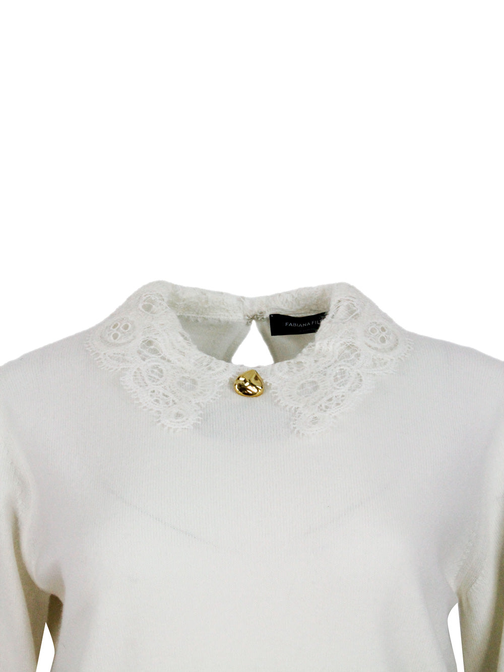 Fabiana Filippi Sweaters White 75wv 15se 10ws
