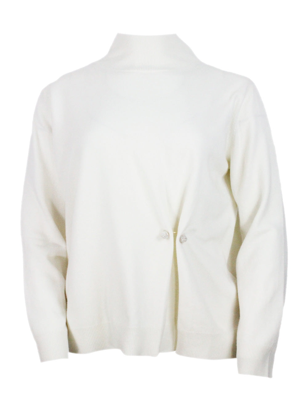 Fabiana Filippi Sweaters White 75wv 15se 10ws