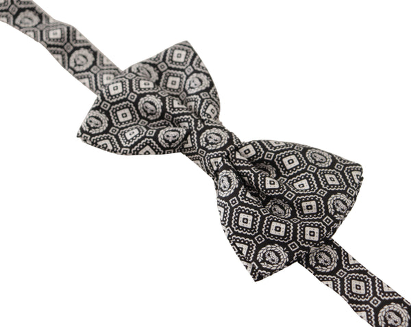 Dolce & Gabbana 100% Silk bow tie in black