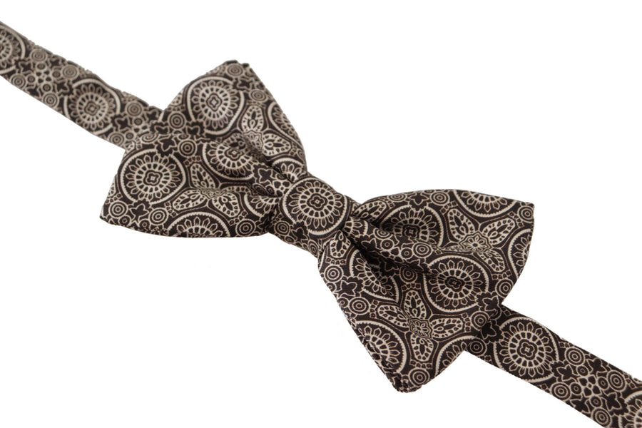 Dolce & Gabbana 100% Silk bow tie in black