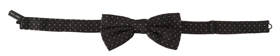 Dolce & Gabbana 100% Silk bow tie in black