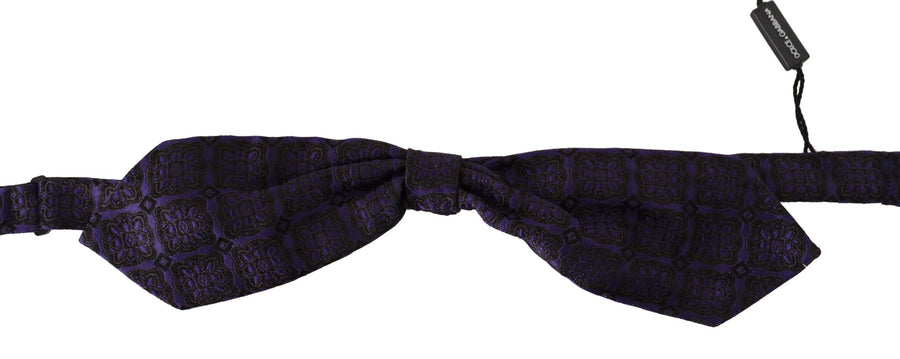 Dolce & Gabbana 100% Silk bow tie in blue