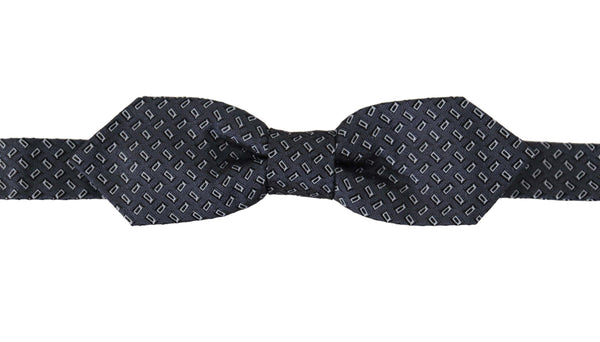Dolce & Gabbana 100% Silk bow tie in blue