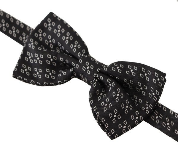 Dolce & Gabbana 100% Silk bow tie in black