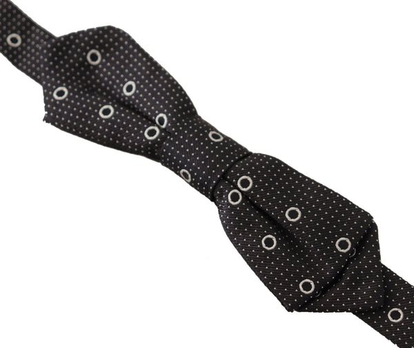 Dolce & Gabbana 100% Silk bow tie in black