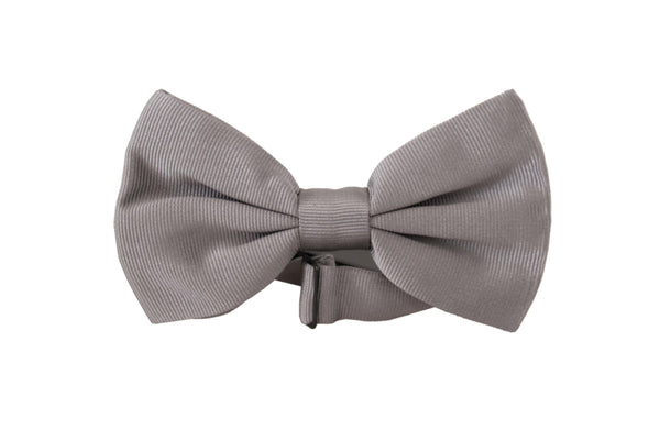 Dolce & Gabbana 100% Silk bow tie in gray
